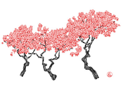 image of SVG art called 'Three Trees'